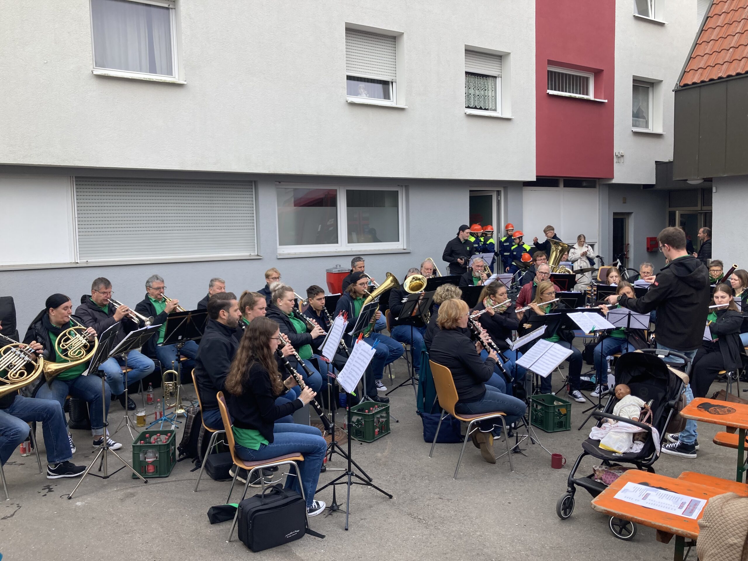 Der Musikverein bei der Feuerwehr