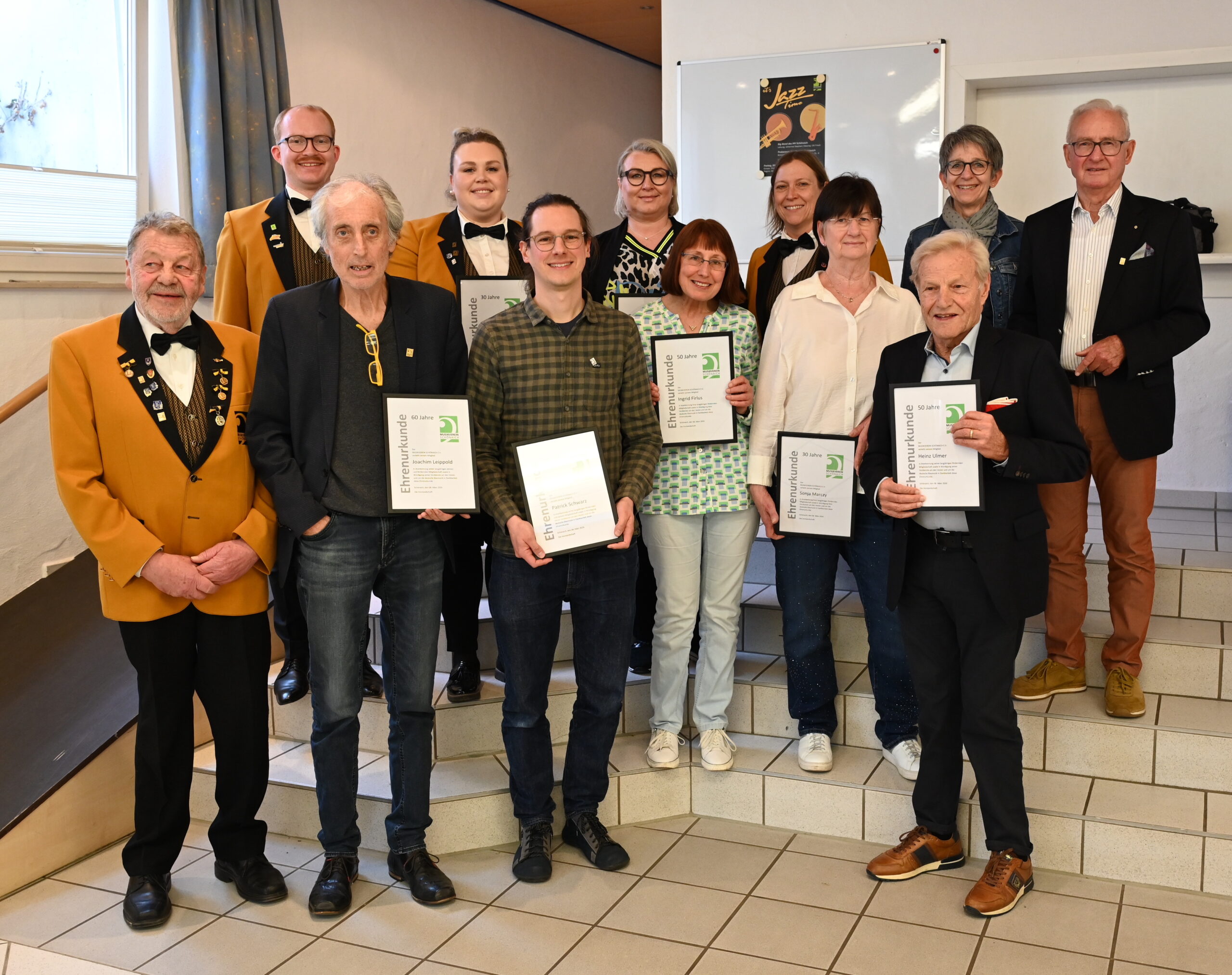 Ehrungen beim Musikverein Schönaich